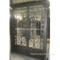 residential entrance wrought iron safety double doors design